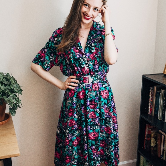 Vintage Dresses & Skirts - Funky Vintage 80's Dress